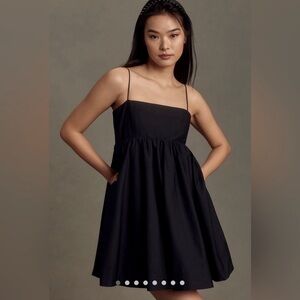 Maeve Square-Neck Babydoll Mini Dress